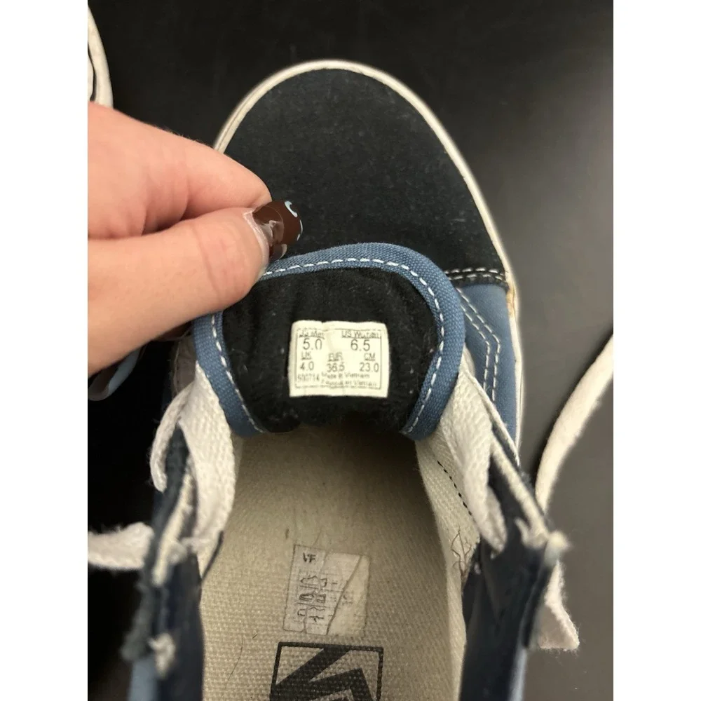 Unisex Blue Old Skool VANS Men Size 5 Womens 6.5 Skate Shoes